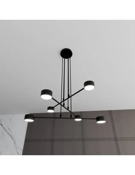Lampa wisząca MODUS 6 BLACK EMIBIG