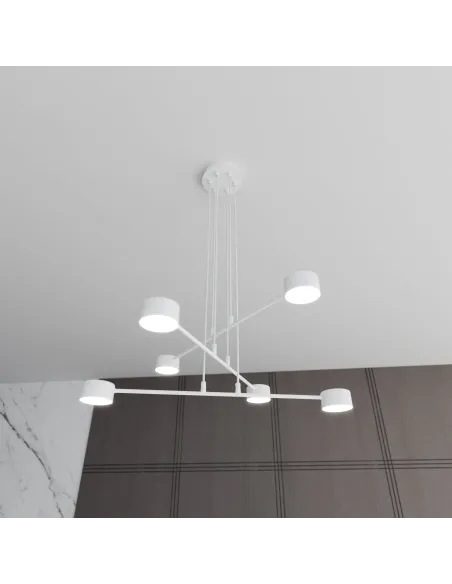 Lampa wisząca MODUS 6 WHITE EMIBIG