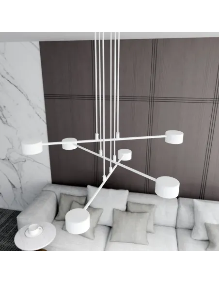 Lampa wisząca MODUS 6 WHITE EMIBIG