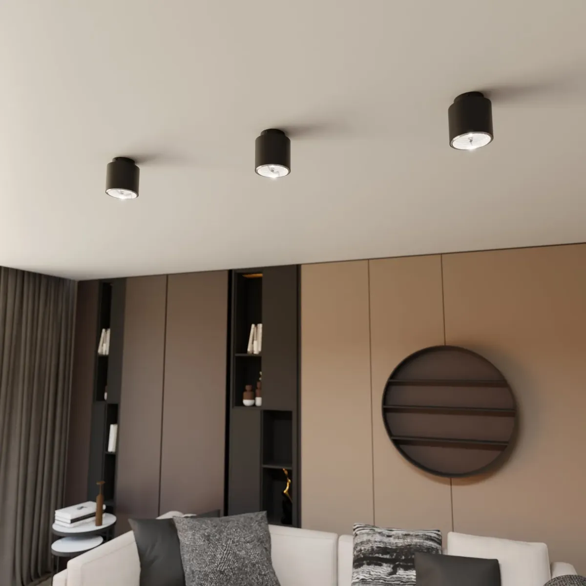 Lampa sufitowa NANO 1 BLACK EMIBIG