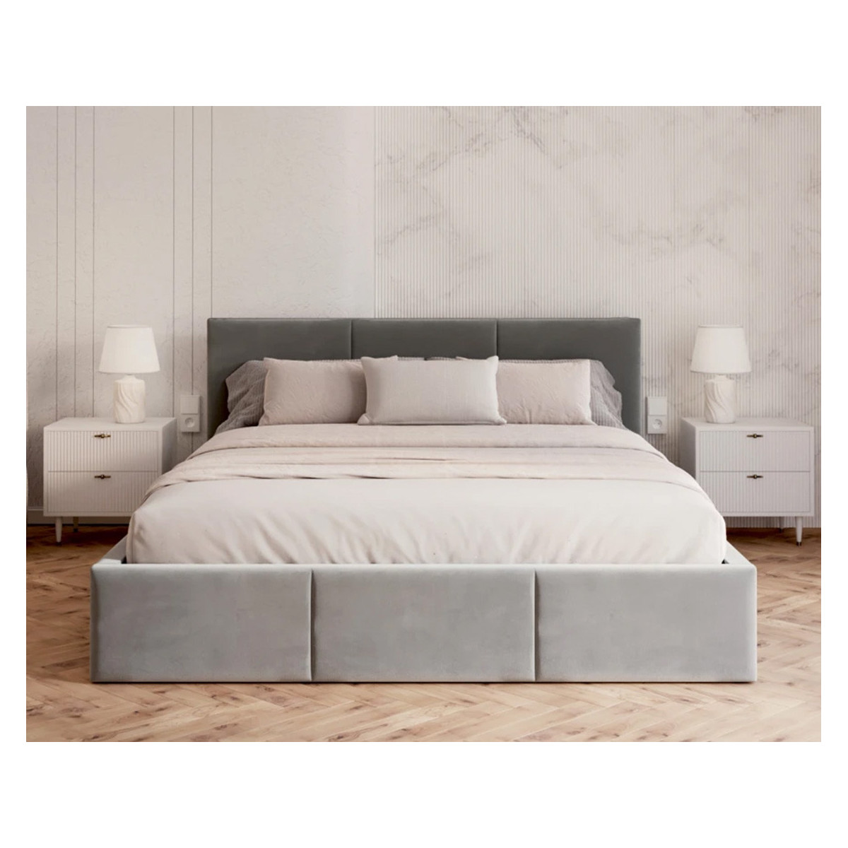 Łóżko tapicerowane FRESIA FDM podnoszone