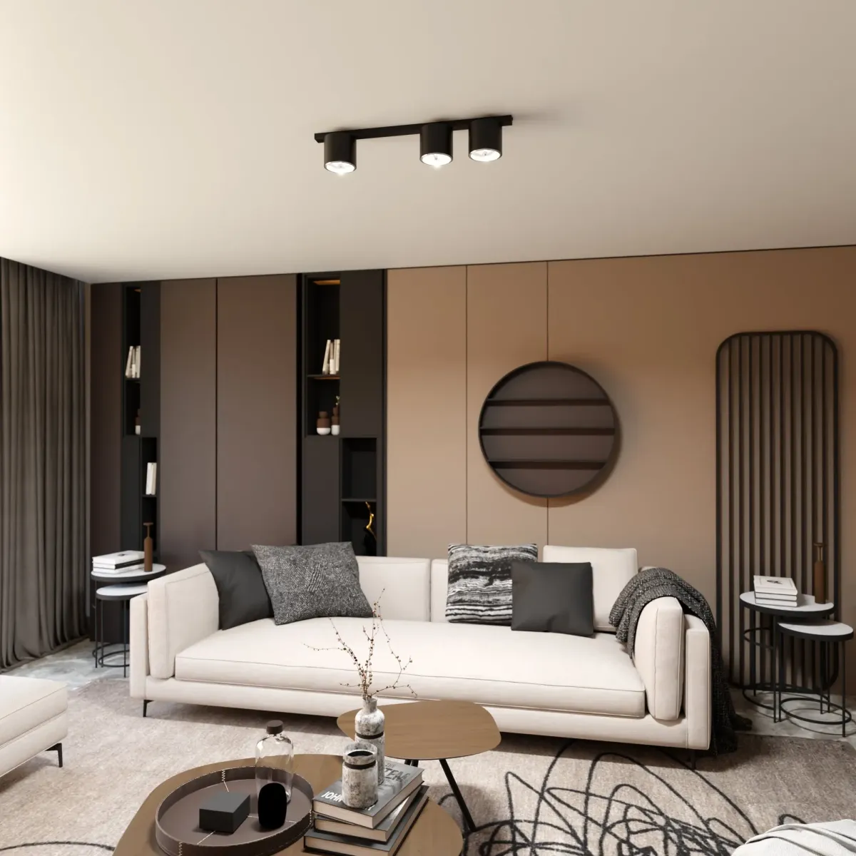 Lampa sufitowa NANO 3 BLACK EMIBIG