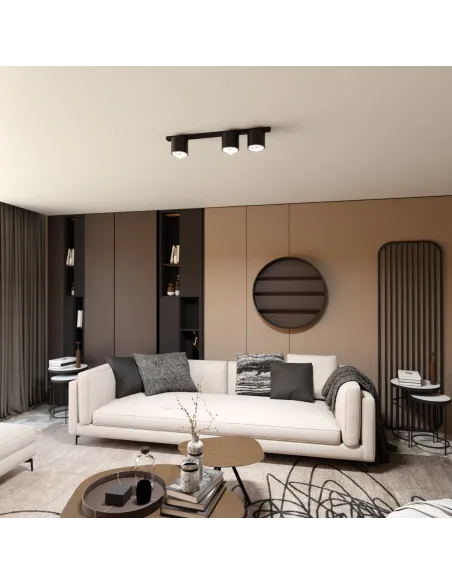 Lampa sufitowa NANO 3 BLACK EMIBIG