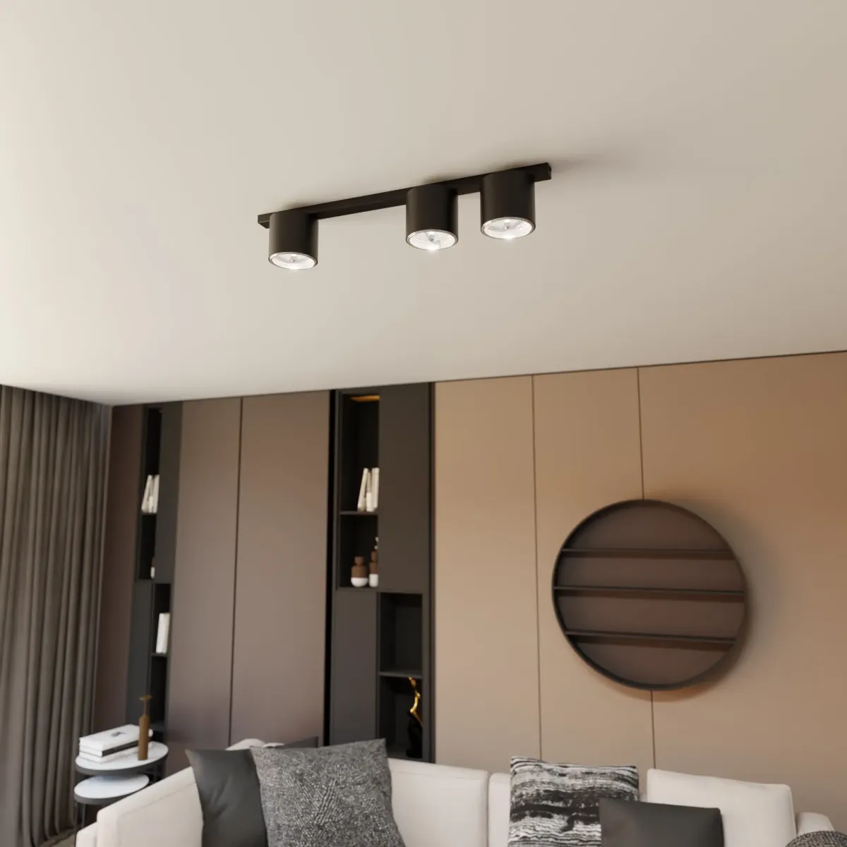 Lampa sufitowa NANO 3 BLACK EMIBIG