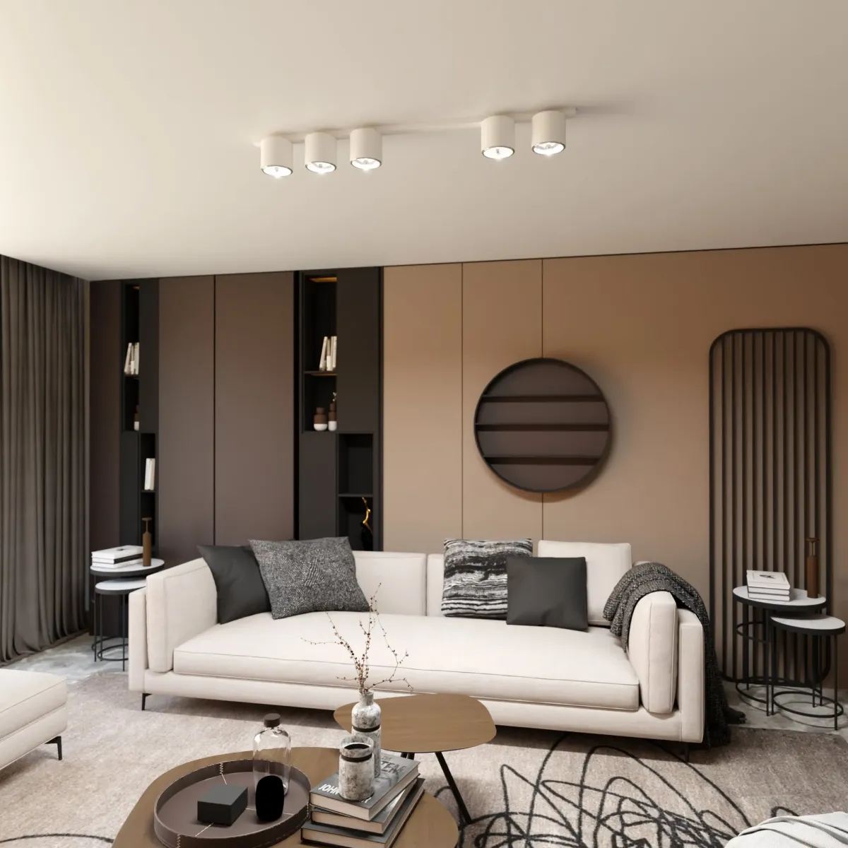 Lampa sufitowa NANO 5 WHITE EMIBIG