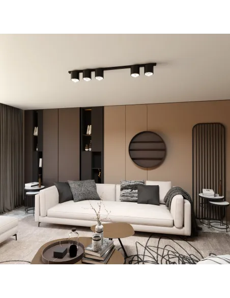 Lampa sufitowa NANO 5 BLACK EMIBIG