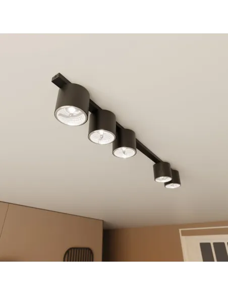 Lampa sufitowa NANO 5 BLACK EMIBIG