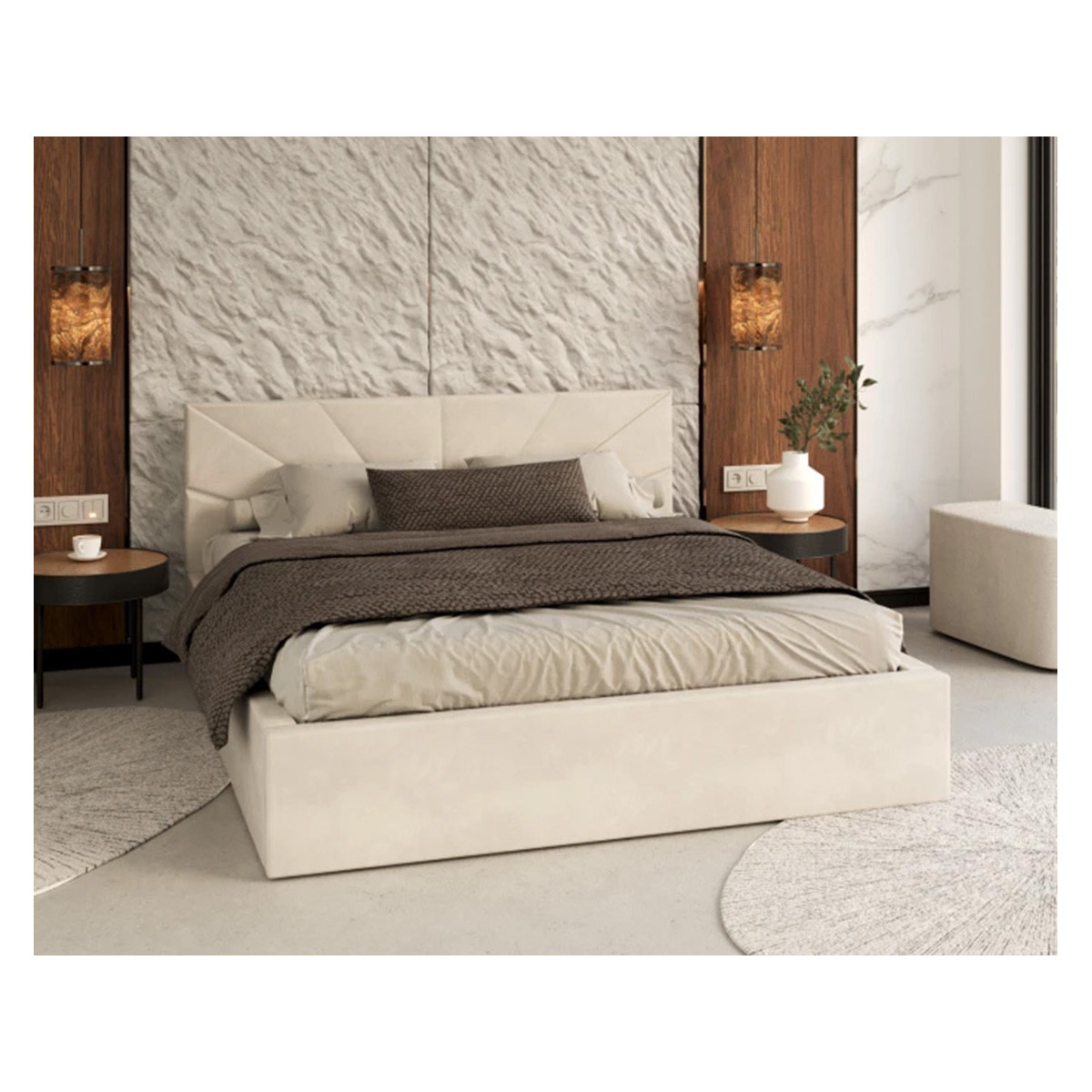 Łóżko tapicerowane GEORGIA FDM podnoszone