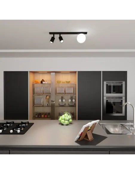 Lampa sufitowa BASTER 3 BLACK EMIBIG