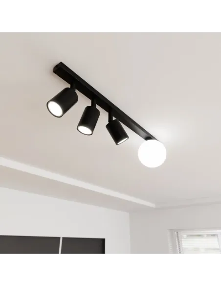 Lampa sufitowa BASTER 4 BLACK EMIBIG