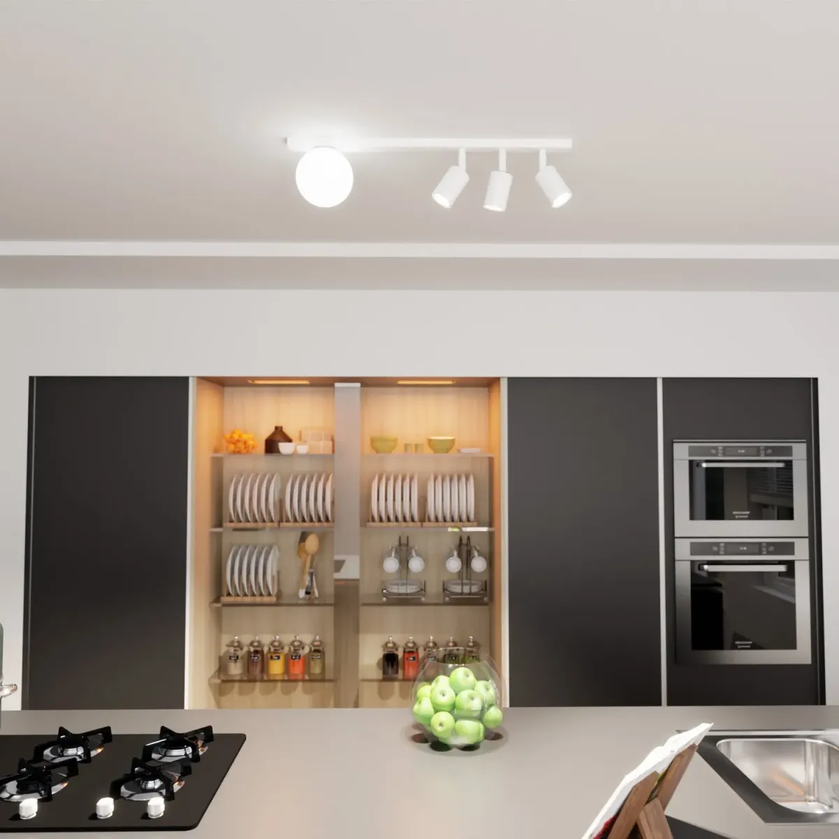 Lampa sufitowa BASTER 4 WHITE EMIBIG