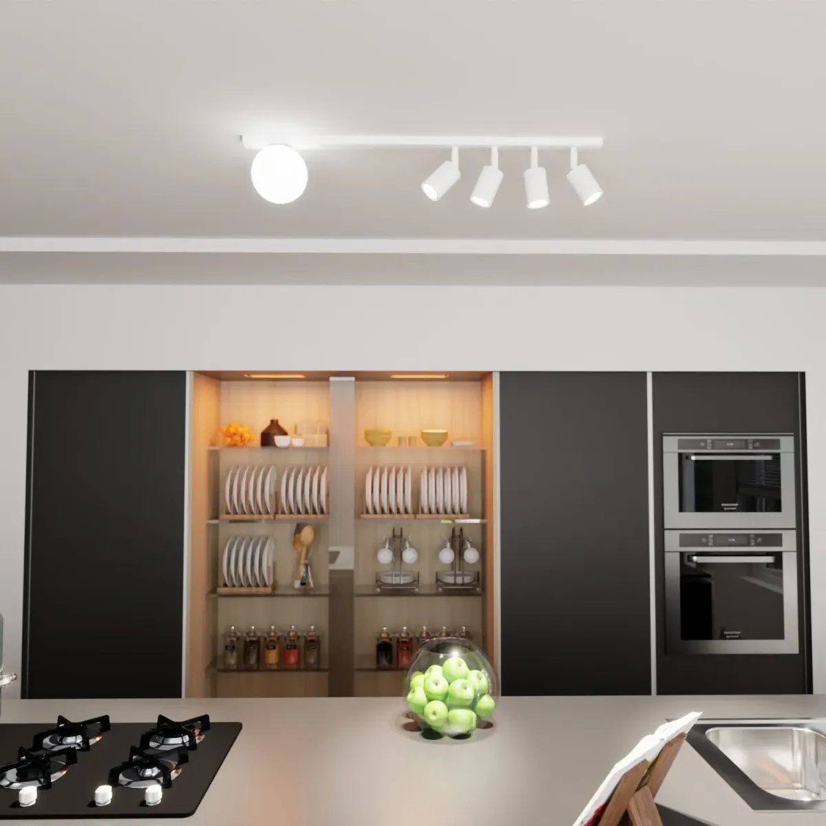 Lampa sufitowa BASTER 5 WHITE EMIBIG