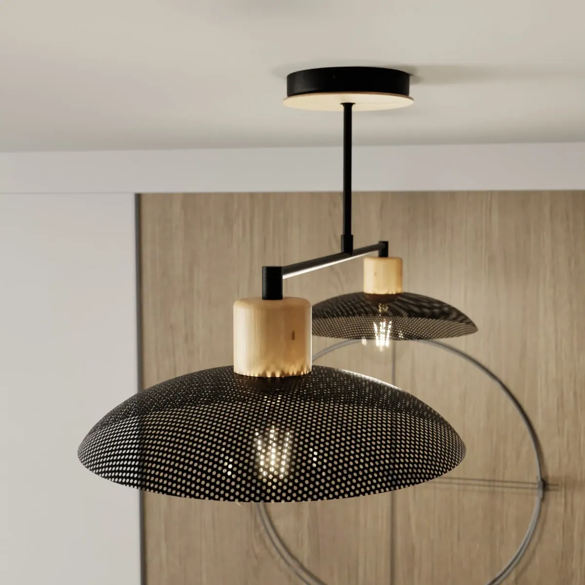 Lampa sufitowa KOBE 2 BLACK EMIBIG