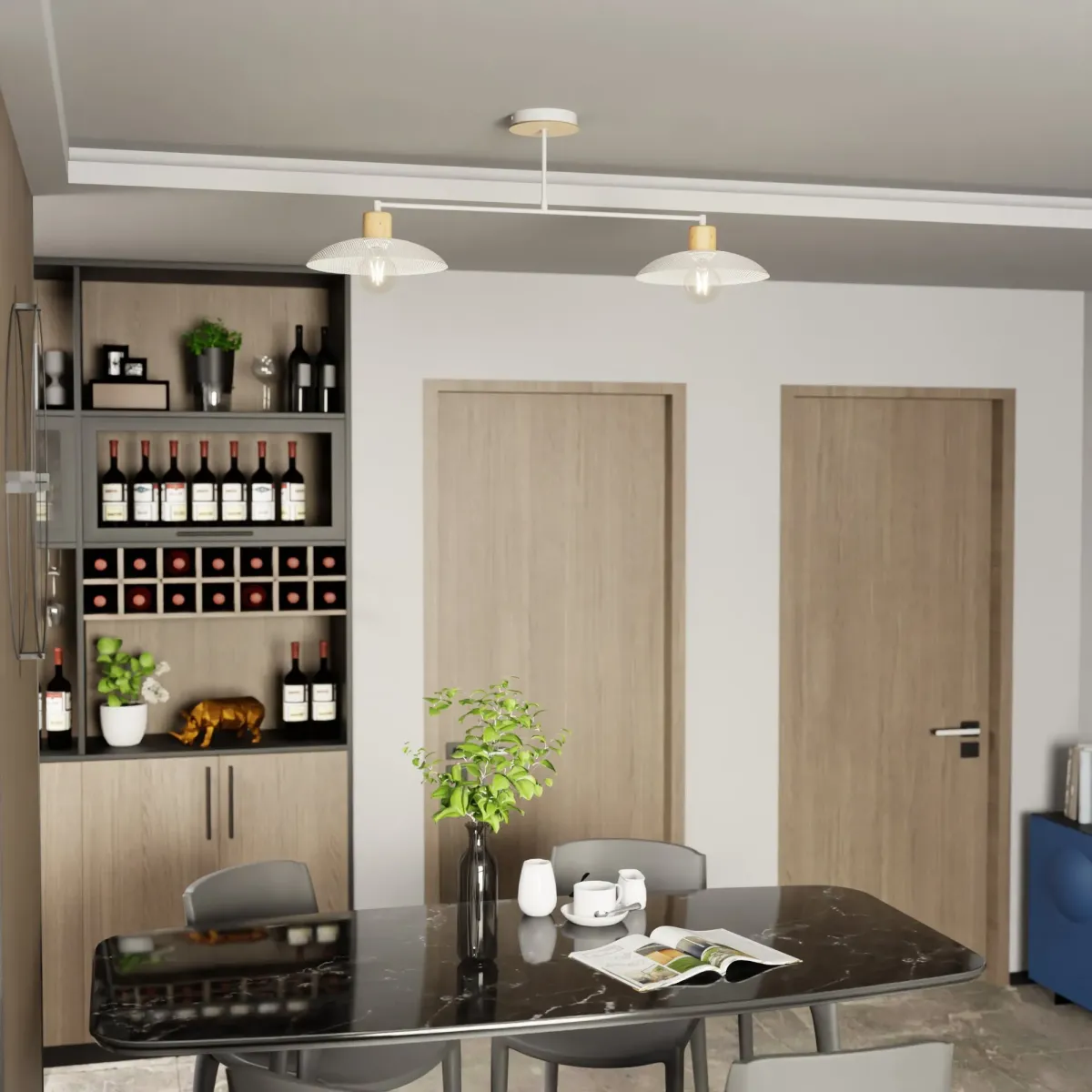 Lampa sufitowa KOBE 2 WHITE EMIBIG