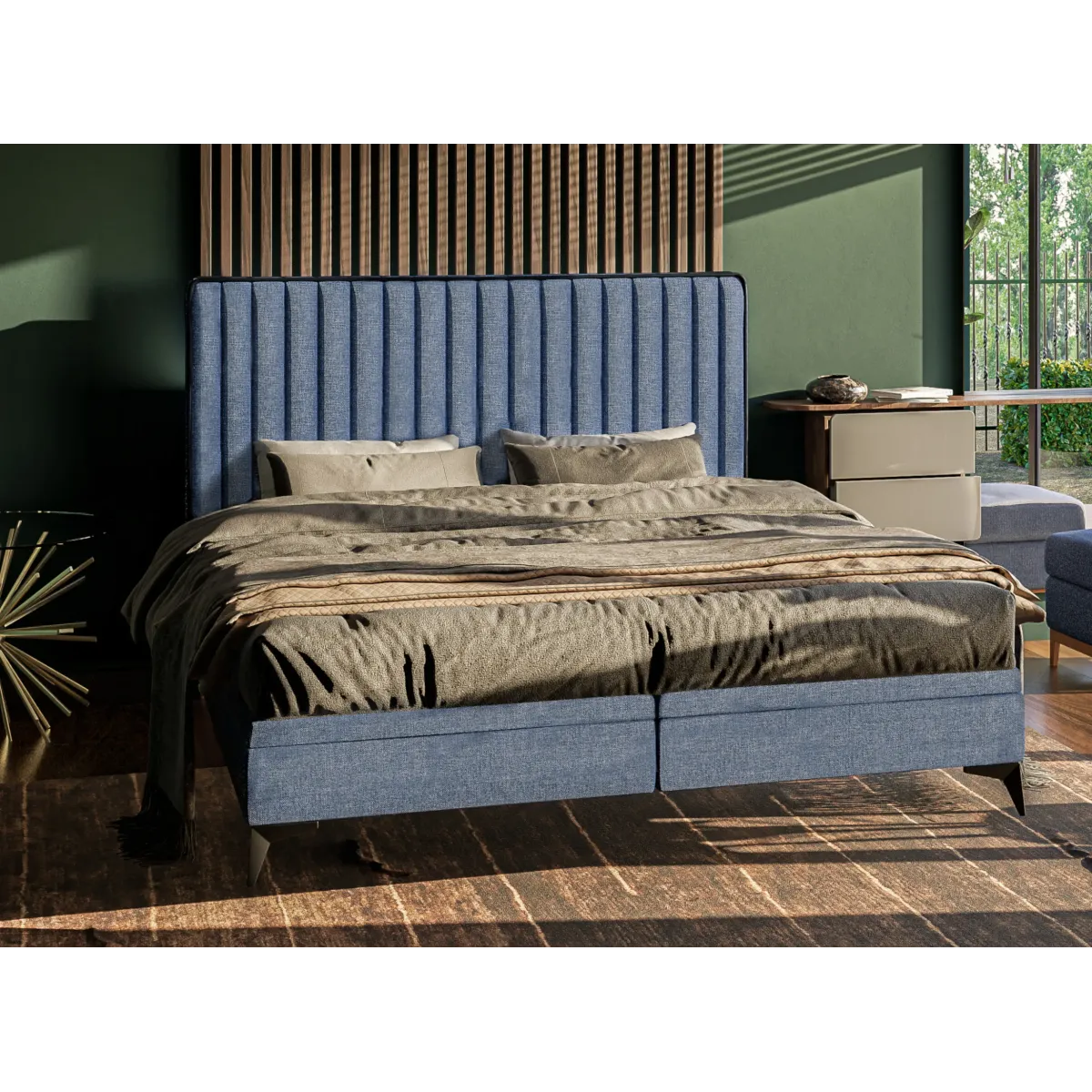 Łóżko tapicerowane ARS LAVERTO podnoszone