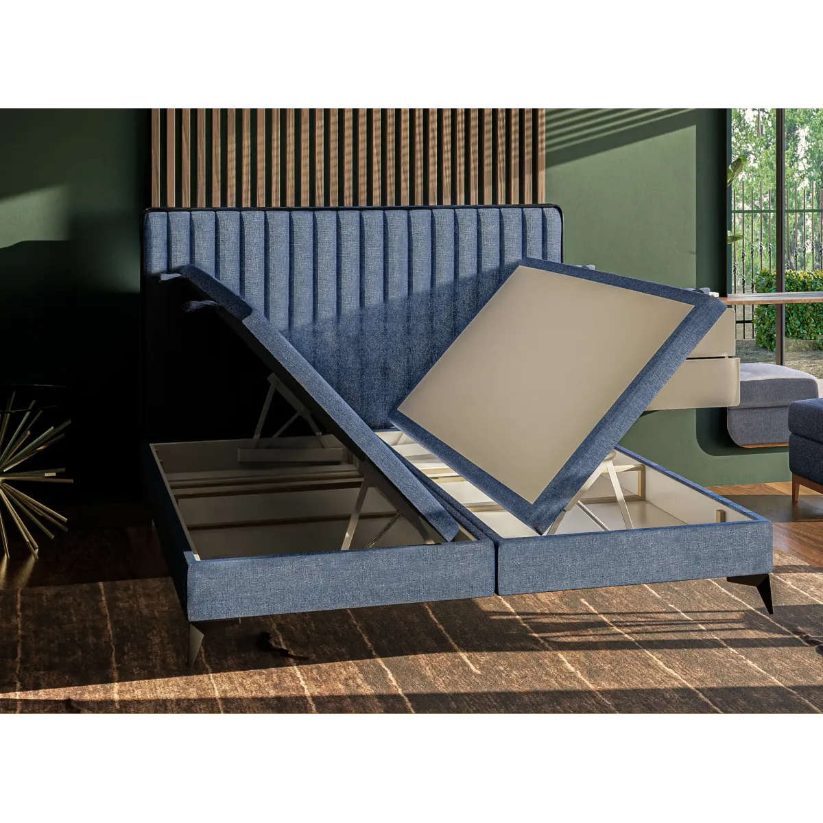 Łóżko tapicerowane ARS LAVERTO podnoszone