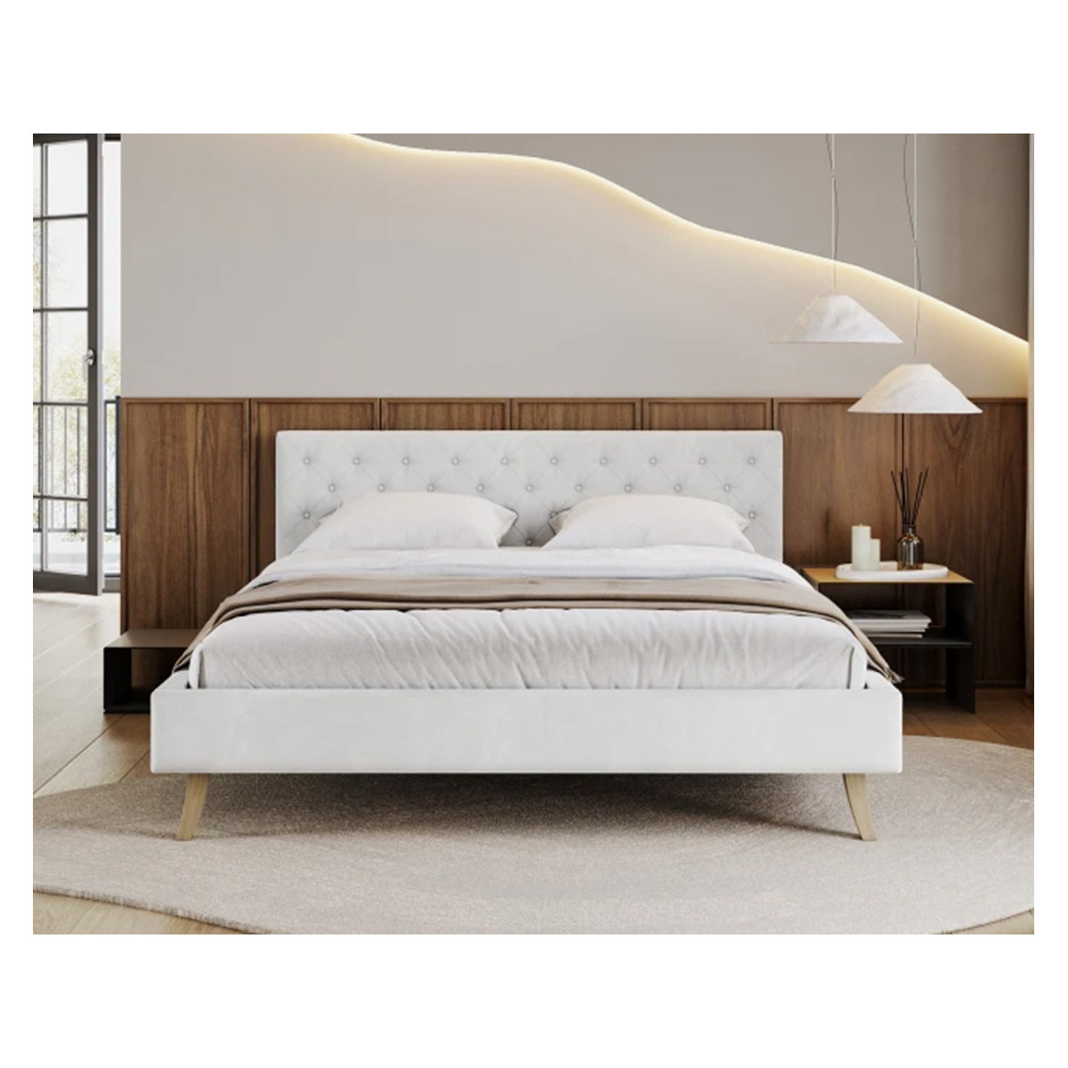 Łóżko tapicerowane KALIFORNIA FDM