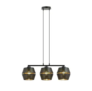 Lampa wisząca MALIA 3 BLACK EMIBIG