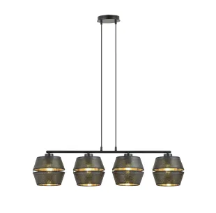 Lampa wisząca MALIA 4 BLACK EMIBIG
