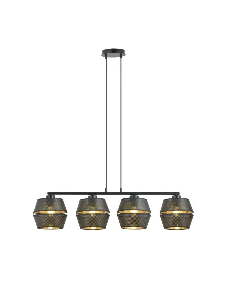 Lampa wisząca MALIA 4 BLACK EMIBIG