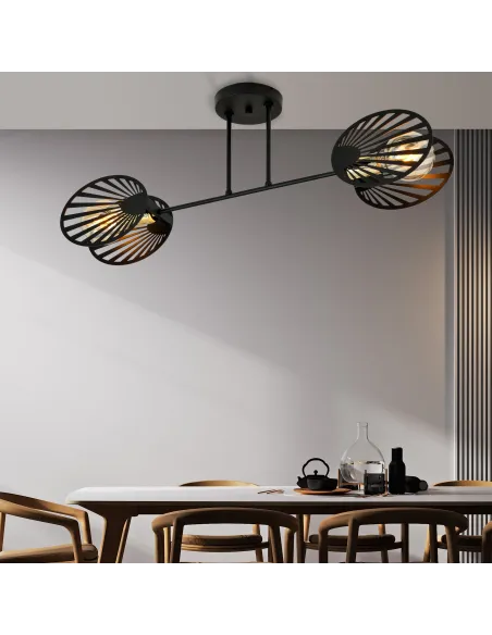 Lampa sufitowa TALIA 2 BLACK EMIBIG