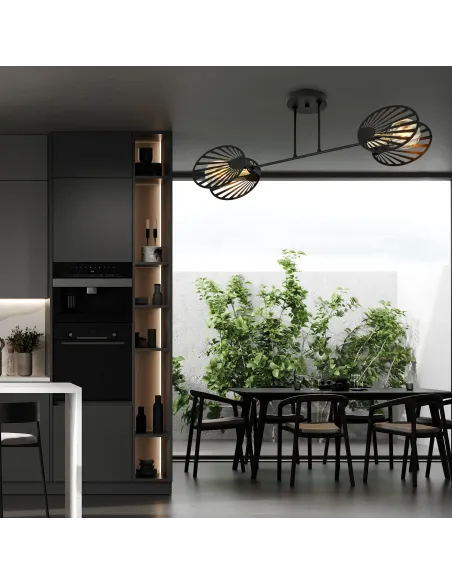 Lampa sufitowa TALIA 2 BLACK EMIBIG