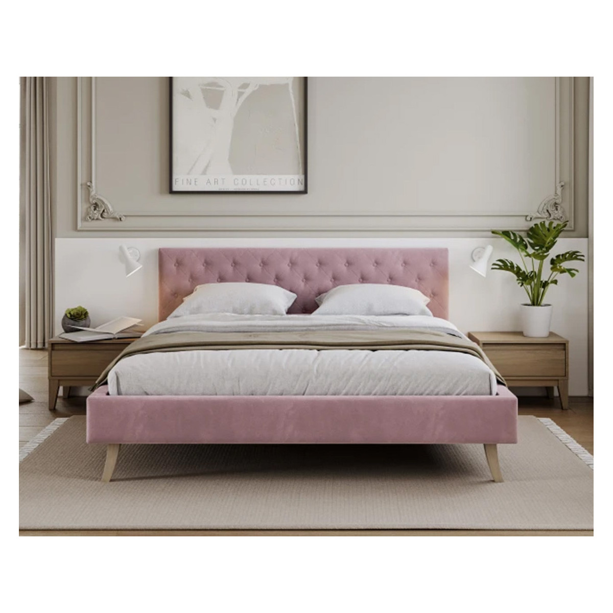 Łóżko tapicerowane KALIFORNIA FDM