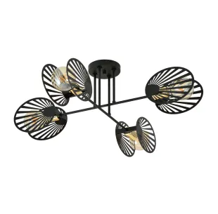 Lampa sufitowa TALIA 4 BLACK EMIBIG