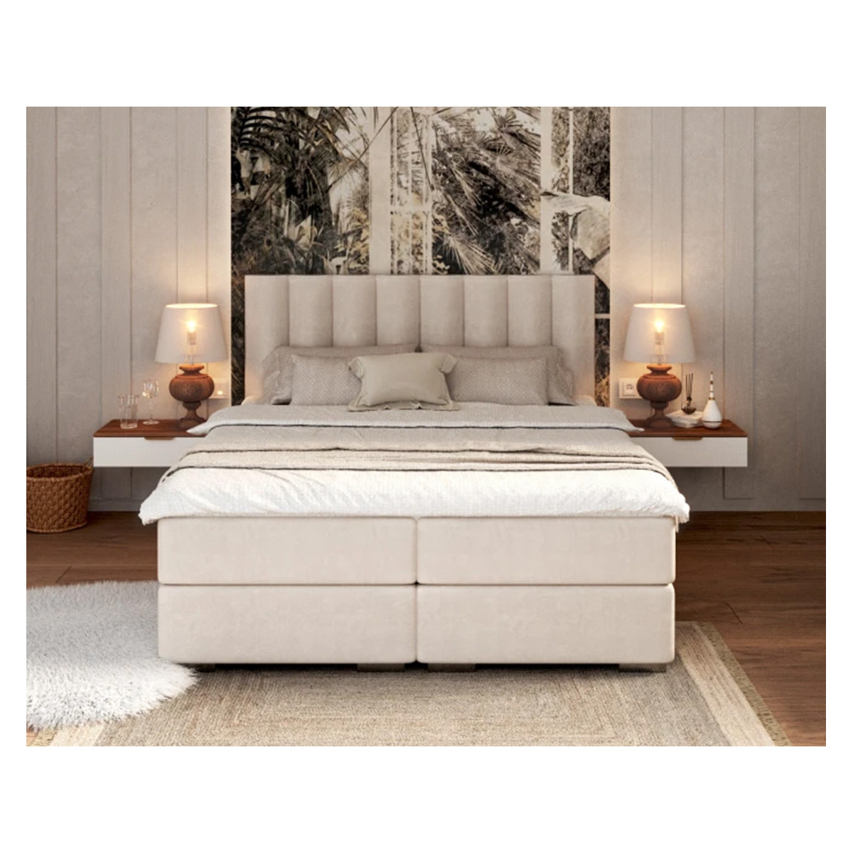 Łóżko tapicerowane LINCOLN FDM podnoszone