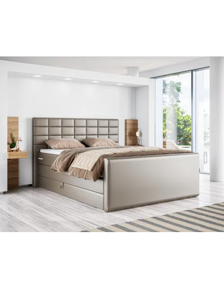 Łóżko kontynentalne AVA 2 LAVERTO podnoszone