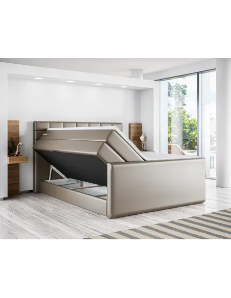 Łóżko kontynentalne AVA 2 LAVERTO podnoszone