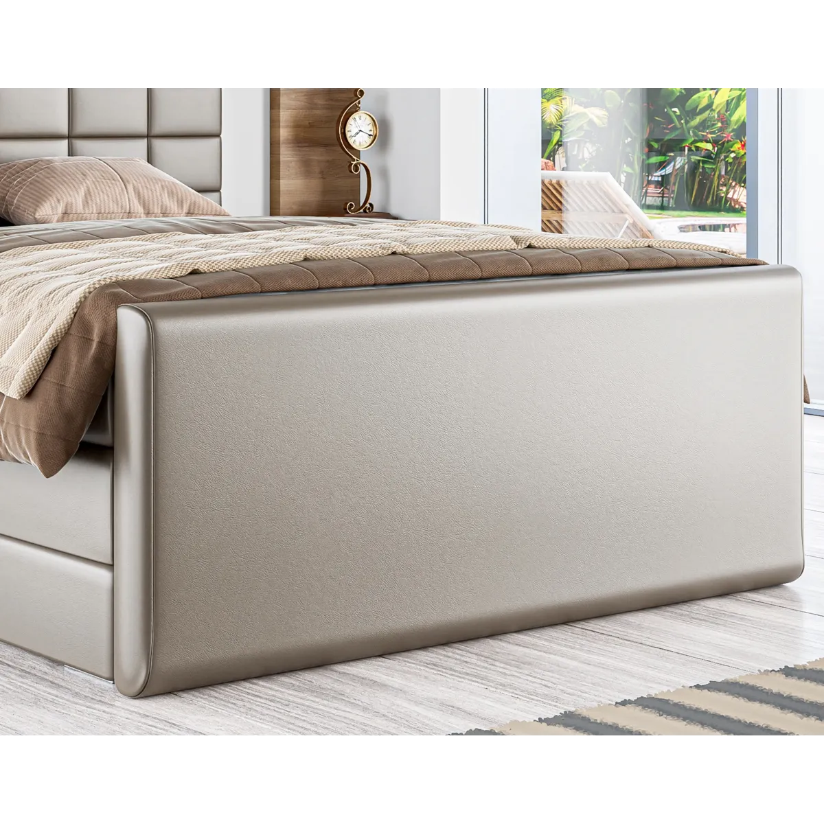 Łóżko kontynentalne AVA 2 LAVERTO podnoszone