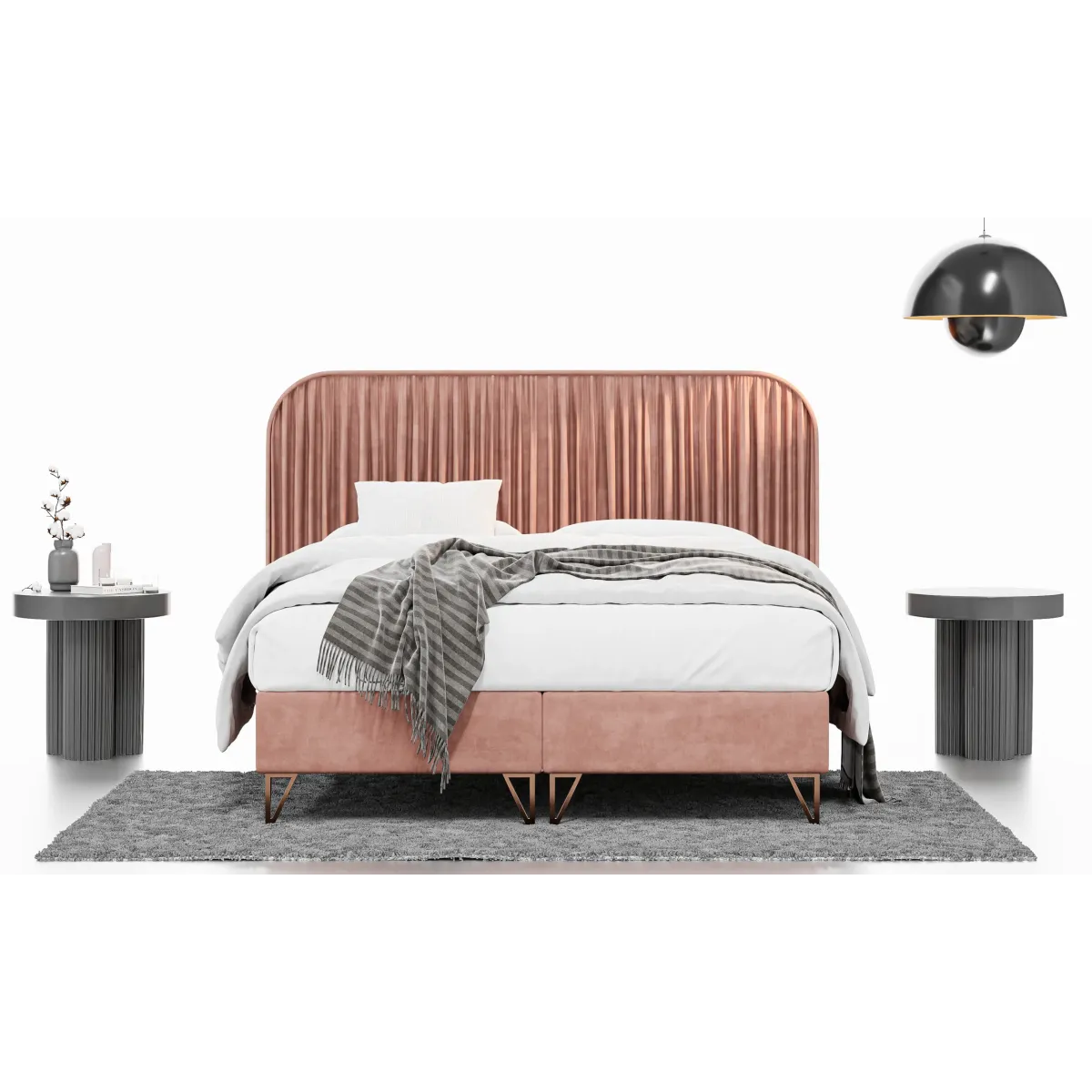 Łóżko kontynentalne AYANA LAVERTO podnoszone