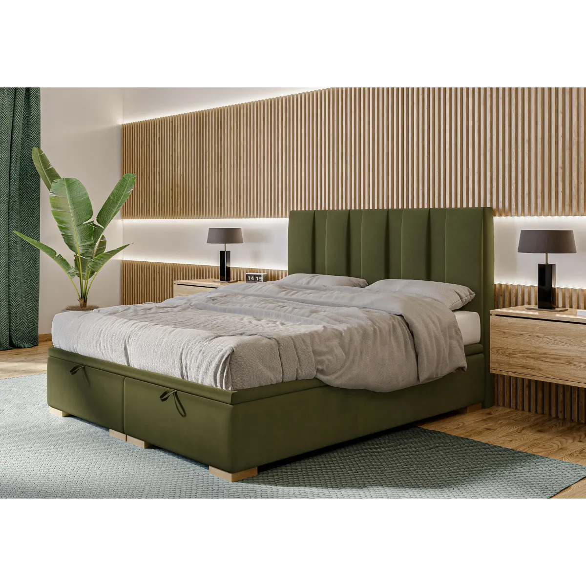 Łóżko kontynentalne BELLA LAVERTO podnoszone