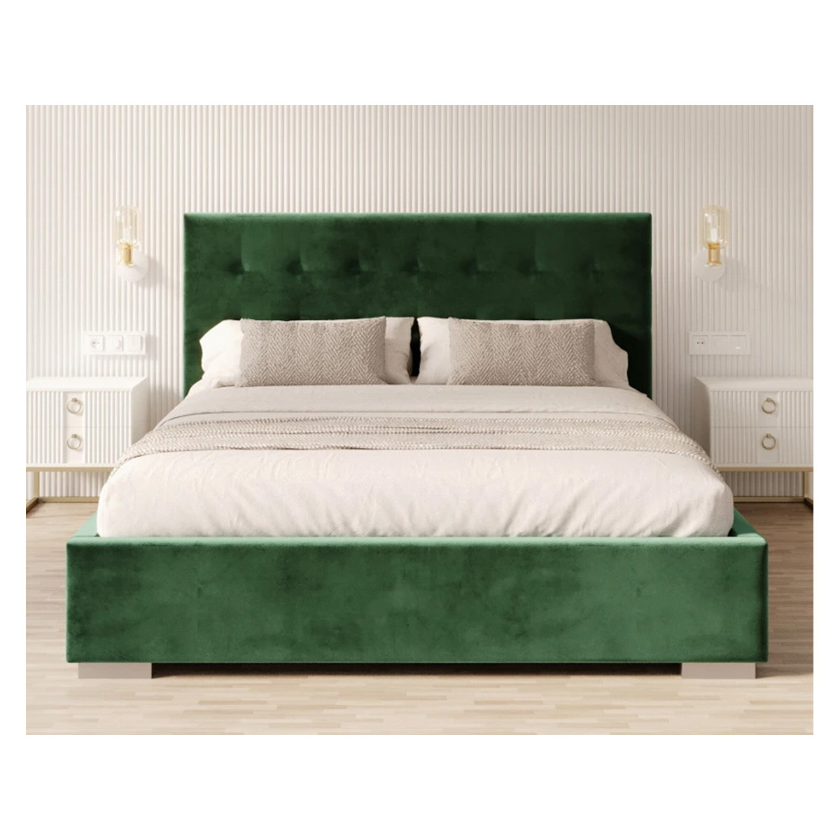 Łóżko tapicerowane LUCERNA FDM podnoszone