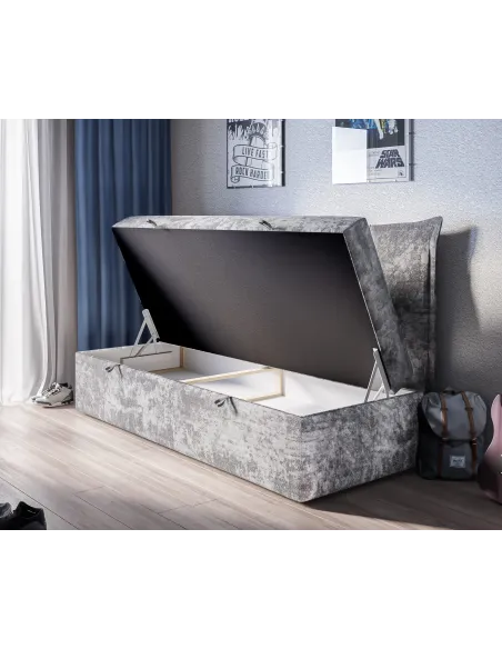 Łóżko tapicerowane BENCH LAVERTO podnoszone