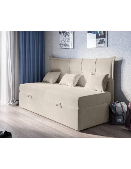 Łóżko tapicerowane BENCH LAVERTO podnoszone