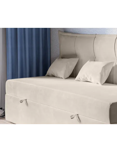 Łóżko tapicerowane BENCH LAVERTO podnoszone