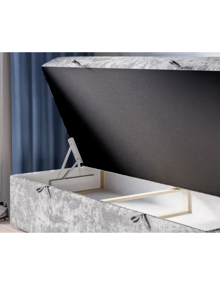 Łóżko tapicerowane BENCH LAVERTO podnoszone