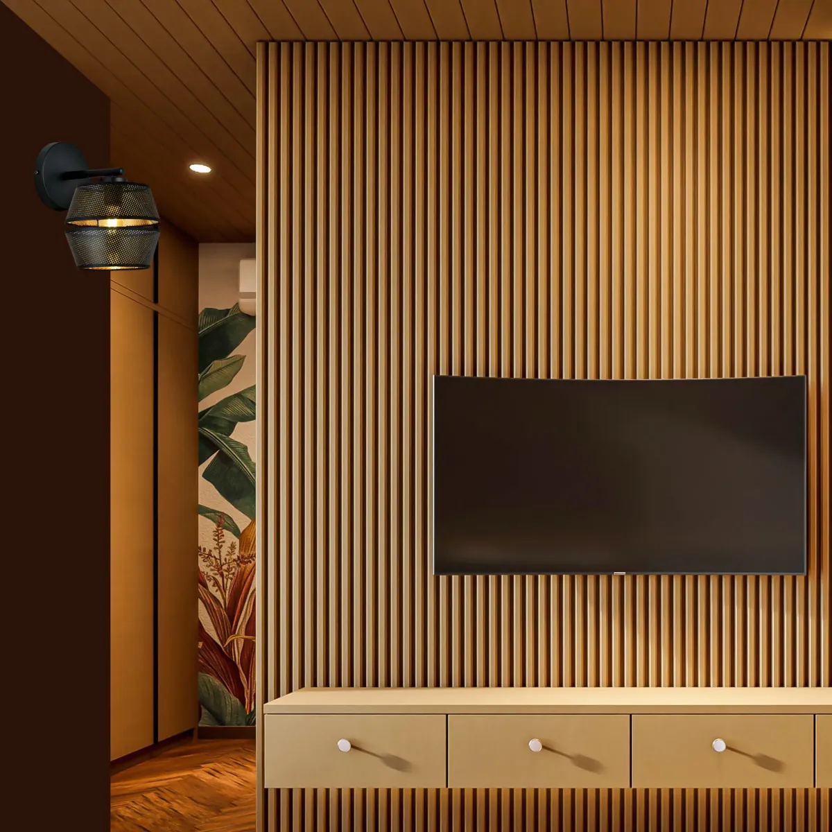 Kinkiet MALIA K1 BLACK EMIBIG