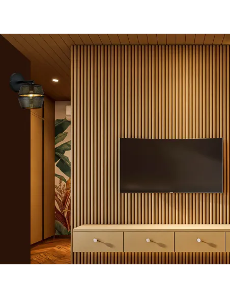 Kinkiet MALIA K1 BLACK EMIBIG