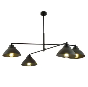 Lampa wisząca MAVERICK 4 BLACK EMIBIG