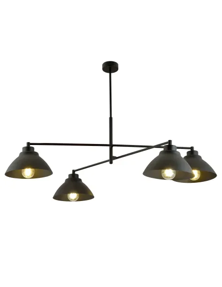 Lampa wisząca MAVERICK 4 BLACK EMIBIG