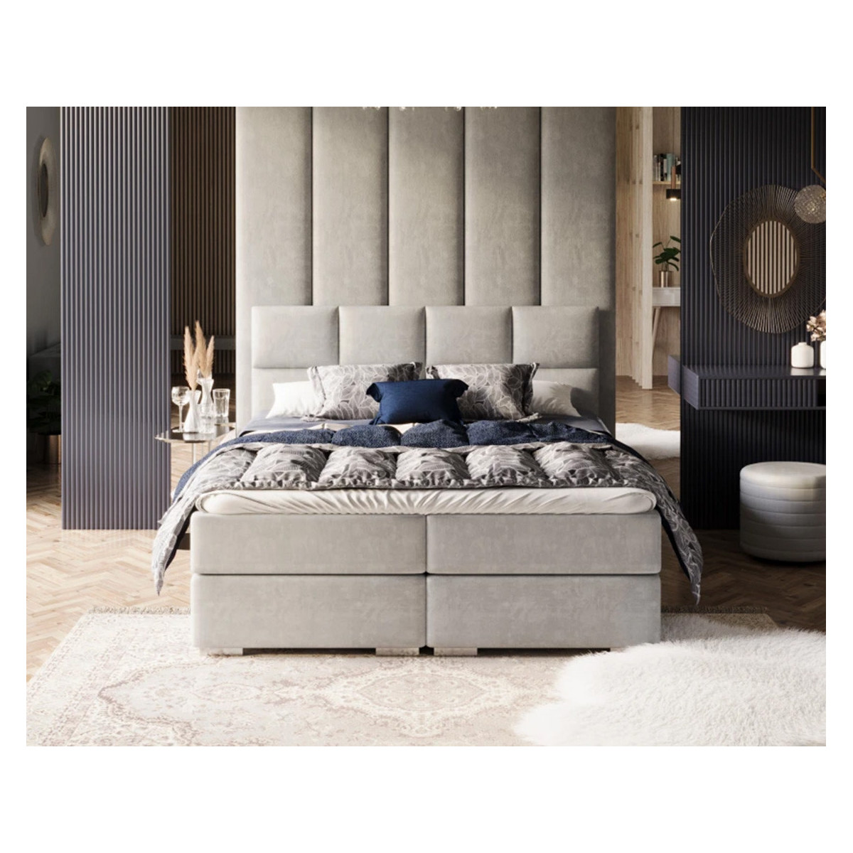 Łóżko kontynentalne PORTLAND FDM podnoszone