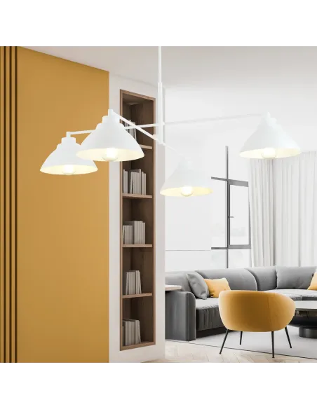 Lampa wisząca MAVERICK 4 WHITE EMIBIG