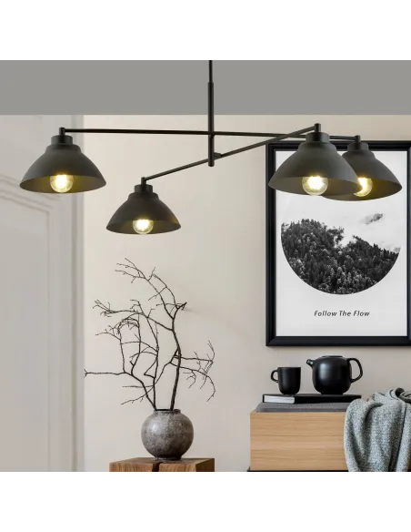 Lampa wisząca MAVERICK 4 BLACK EMIBIG