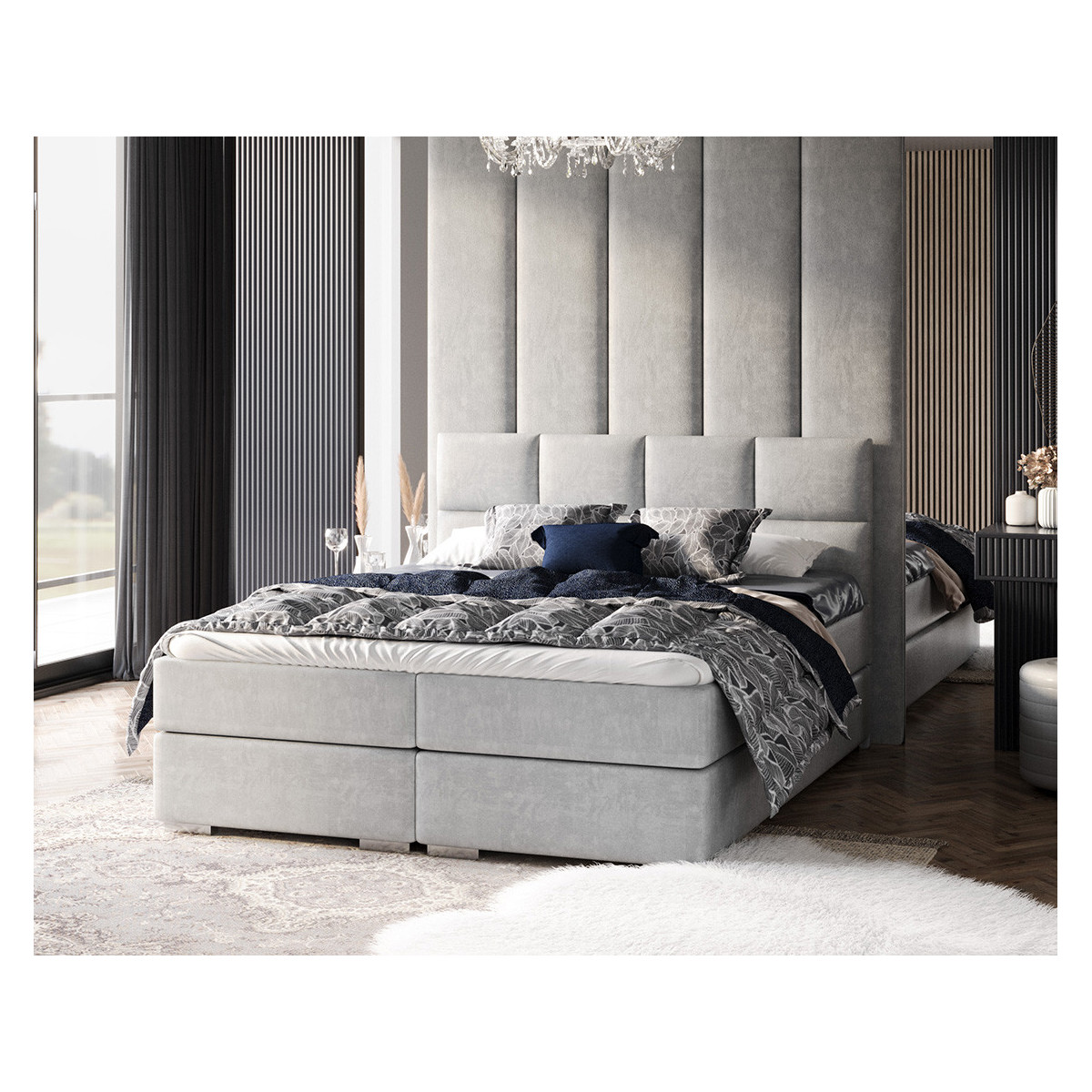 Łóżko kontynentalne PORTLAND FDM podnoszone