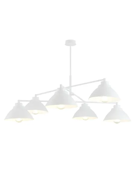 Lampa wisząca MAVERICK 6 WHITE EMIBIG