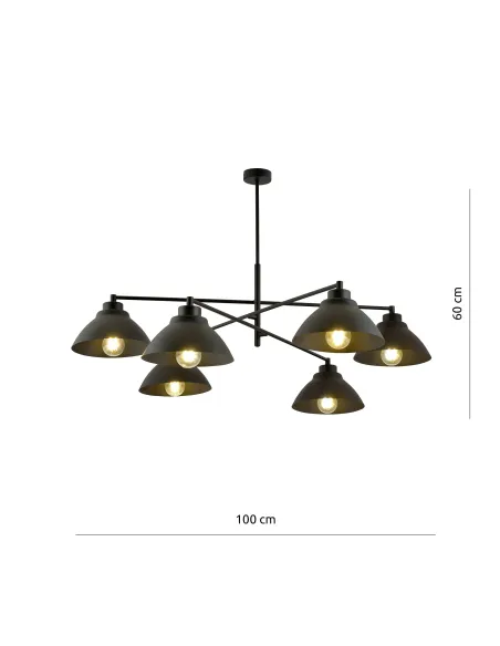 Lampa wisząca MAVERICK 6 EMIBIG
