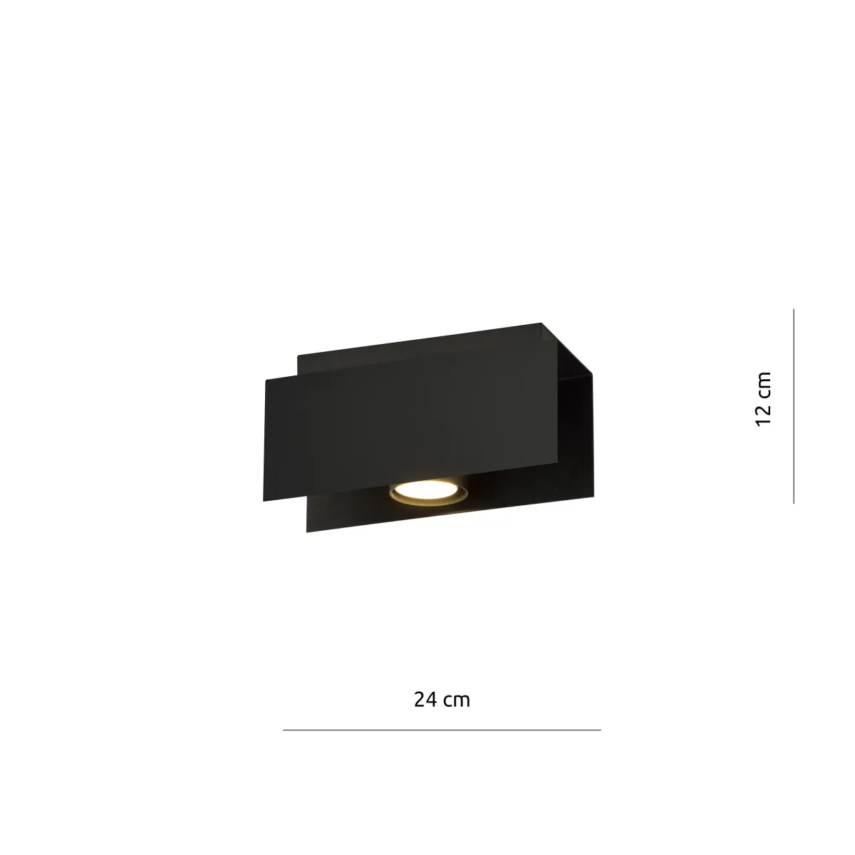 Lampa sufitowa KENNO 1 BLACK EMIBIG